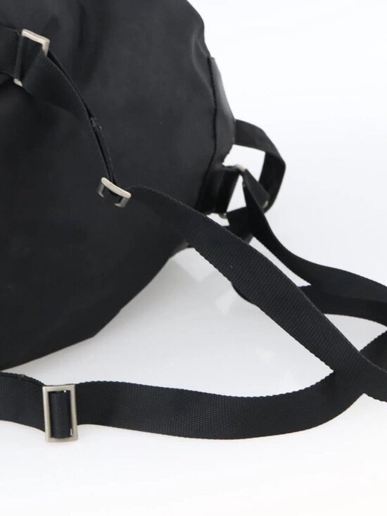 PRADA Backpack Nylon Silver Black Auth bs33518 main image 11